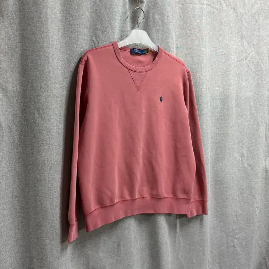 [BUNJANG] [L] 폴로 랄프로렌 POLO 핑크 피그먼트 긴팔 맨투맨 / [L] 폴로 랄프로렌 POLO 핑크 피그먼트 긴팔 맨투맨