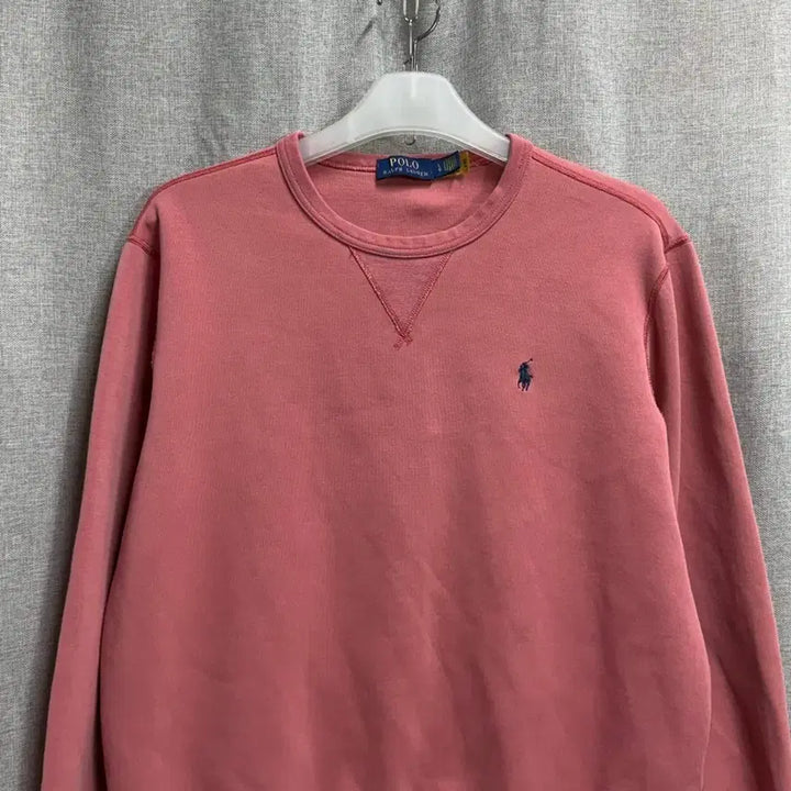 [BUNJANG] [L] 폴로 랄프로렌 POLO 핑크 피그먼트 긴팔 맨투맨 / [L] 폴로 랄프로렌 POLO 핑크 피그먼트 긴팔 맨투맨
