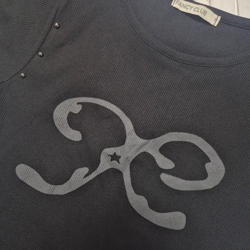 [SOLD OUT] 팬시클럽 이터널 스터드 티 (BLACK)