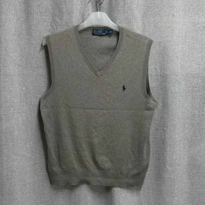 [BUNJANG] Polo Ralph Lauren V-Neck Cotton Knit Vest / [M/100] 폴로 랄프로렌 브이넥 코튼 면 니트조끼 베스트