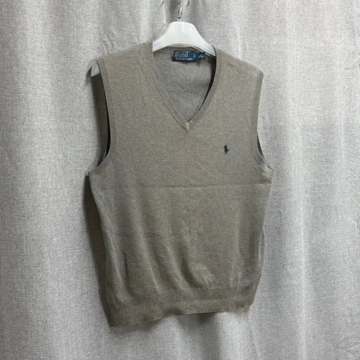 [BUNJANG] Polo Ralph Lauren V-Neck Cotton Knit Vest / [M/100] 폴로 랄프로렌 브이넥 코튼 면 니트조끼 베스트