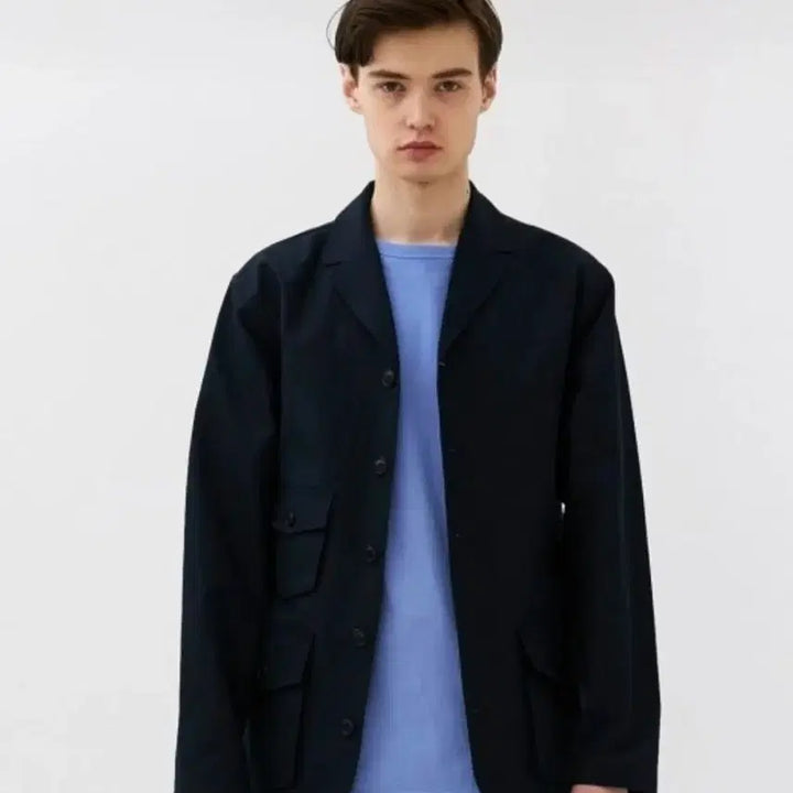 [BUNJANG] OurScope Open Lapel BDU Jacket Navy M / 아워스코프 오픈 라펠 BDU 자켓 M 네이비