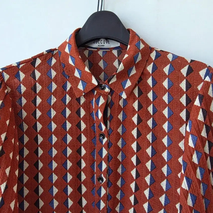 [BUNJANG] Pleated Sleeve Blouse / 55-66)소매 플리츠 무늬블라우스