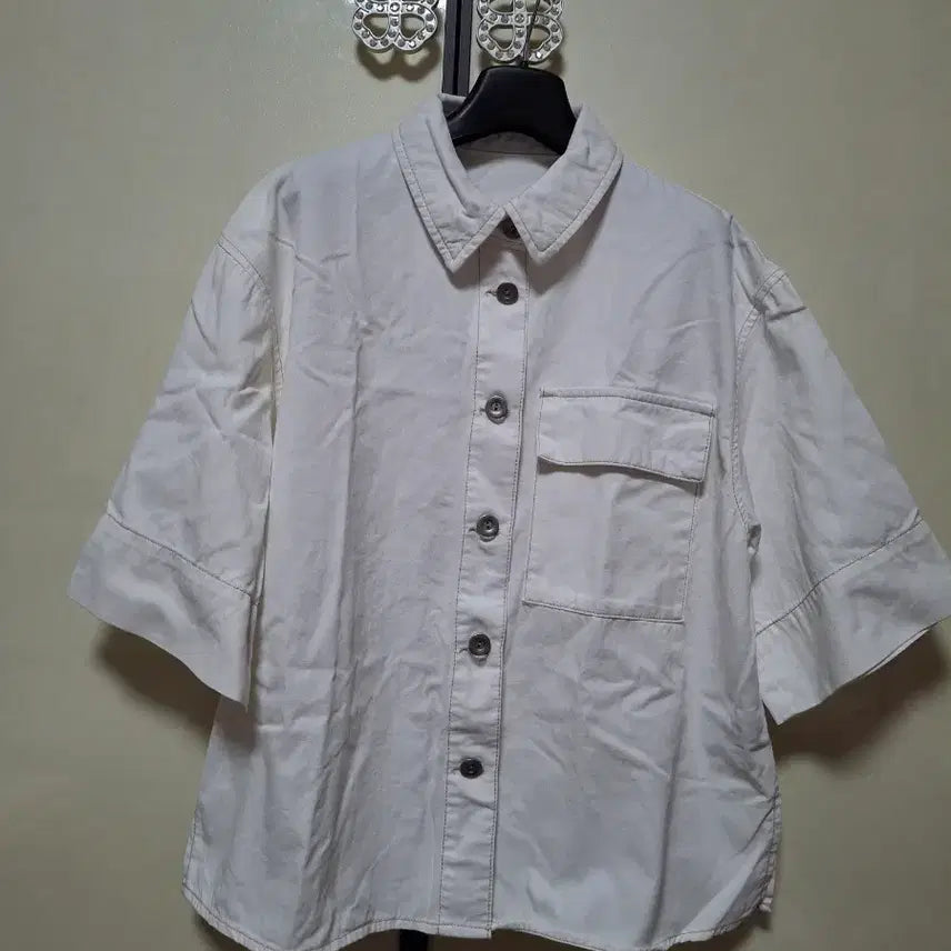 [BUNJANG] Georges Rech Denim Short Sleeve Shirt / GEORGES RECH   데님 반팔 셔츠 95  77사이즈