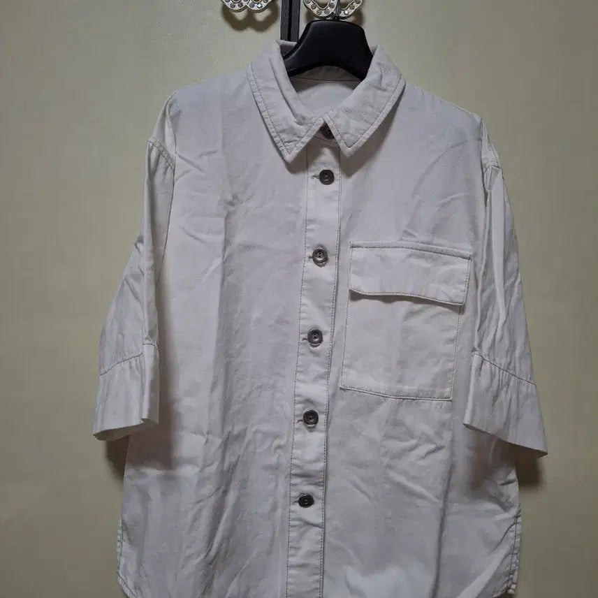 [BUNJANG] Georges Rech Denim Short Sleeve Shirt / GEORGES RECH   데님 반팔 셔츠 95  77사이즈