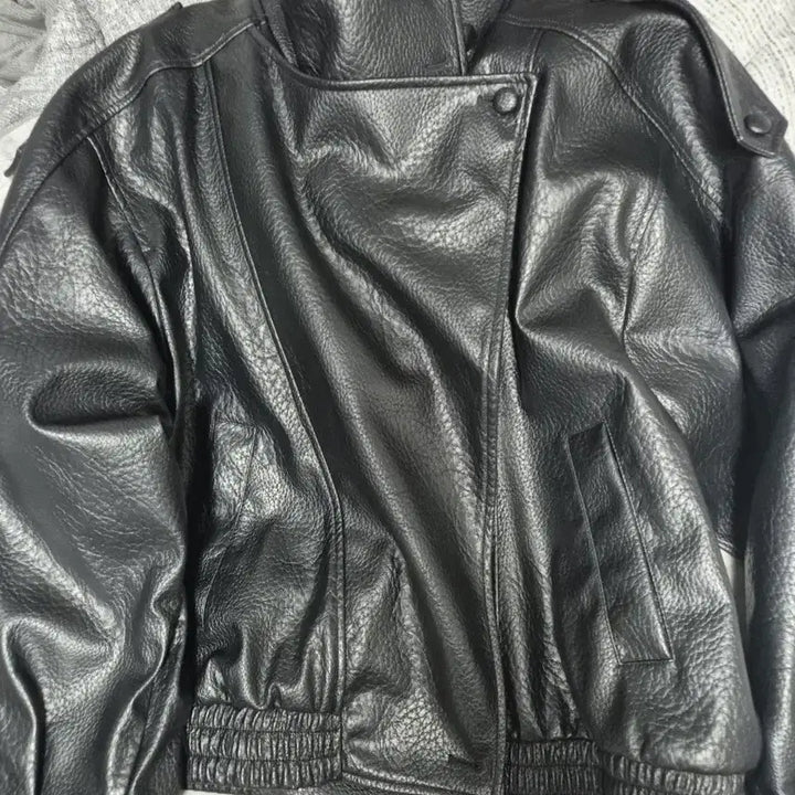 [BUNJANG] Zara Faux Leather Jacket / 자라 페이크레더(생로랑) 자켓