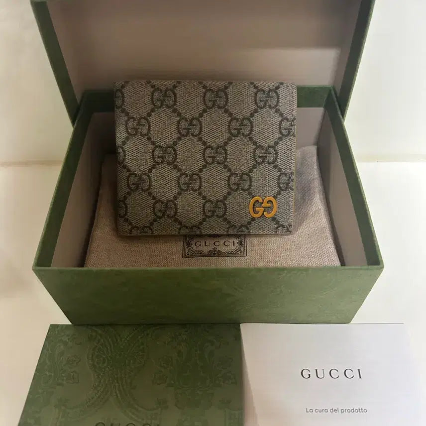 [BUNJANG] Gucci GG Supreme Detail Bifold Wallet / 구찌 GG수프림 디테일 반지갑(새상품급)