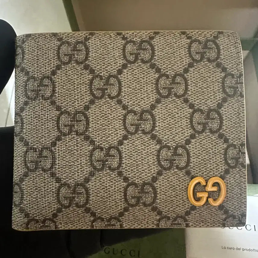 [BUNJANG] Gucci GG Supreme Detail Bifold Wallet / 구찌 GG수프림 디테일 반지갑(새상품급)