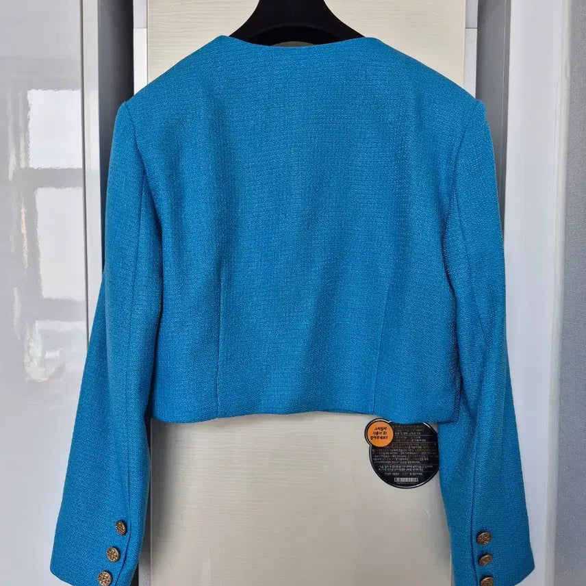 [BUNJANG] Zhulog Tweed Jacket (Blue) - Size S / 줄로그 트위드자켓