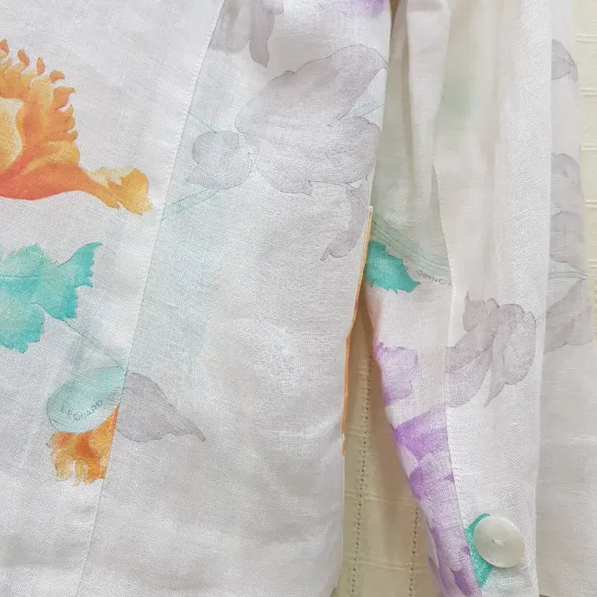 [SOLD OUT] 레오나드 플라워 패턴 린넨 자켓