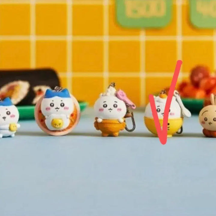 [BUNJANG] Chiikawa x Kakao Friends Random Keyring - Chiikawa Bap / 치이카와 먼작귀X카카오프렌즈 랜덤키링 - 치이카와밥