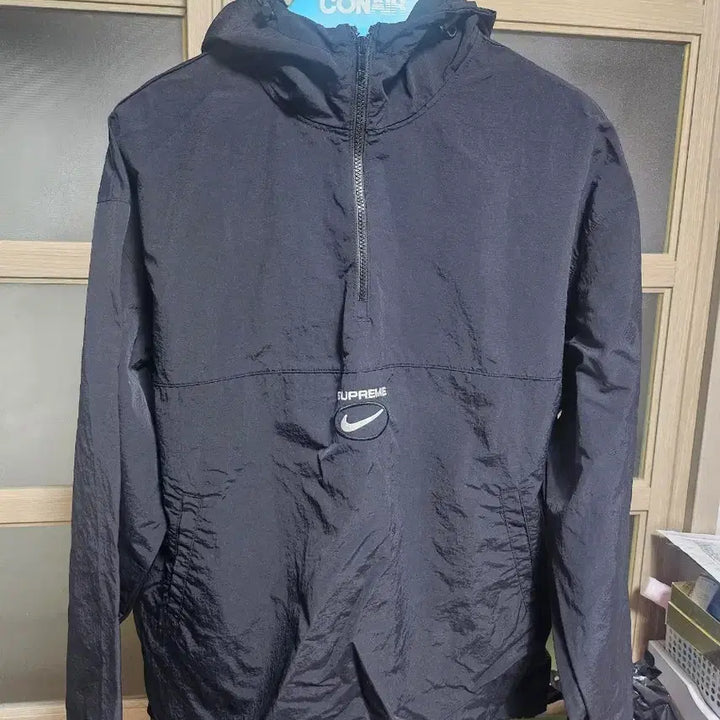 [BUNJANG] Supreme x Nike Anorak Black Windbreaker / 슈프림x나이키 아노락 블랙 후드 바람막이판매해요