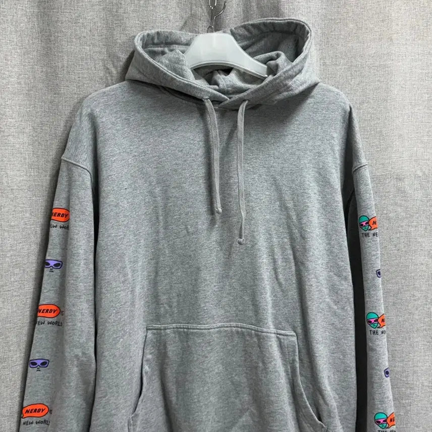 [BUNJANG] Nerdy New World Cotton Long Sleeve Hoodie / [F] 널디 루즈핏 New World 코튼 긴팔 후드티