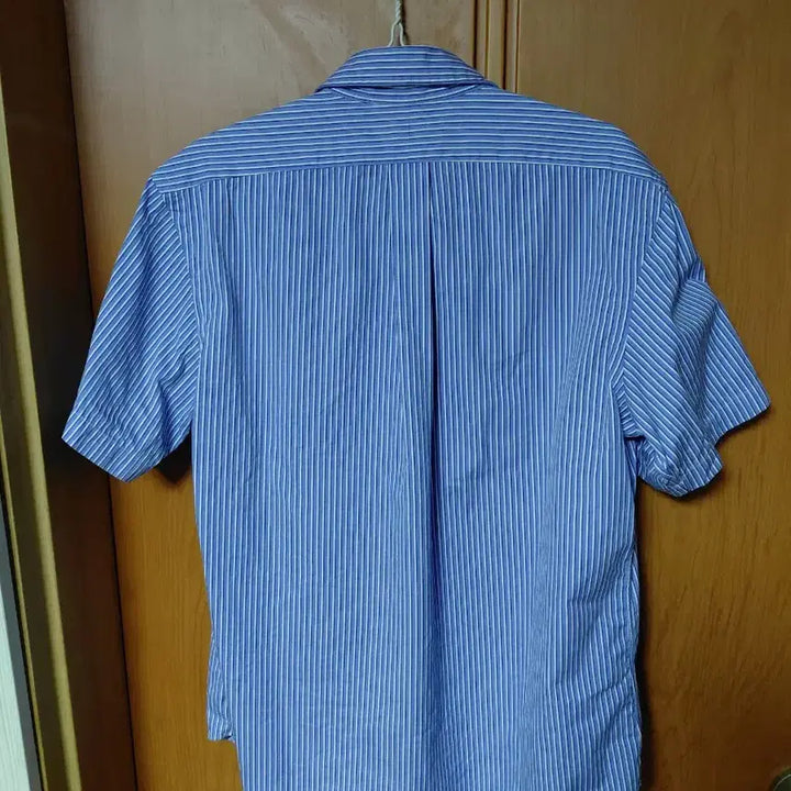 [BUNJANG] Ralph Lauren Striped Short Sleeve Shirt / 랄프로렌 스트라이프 반팔 셔츠 블루