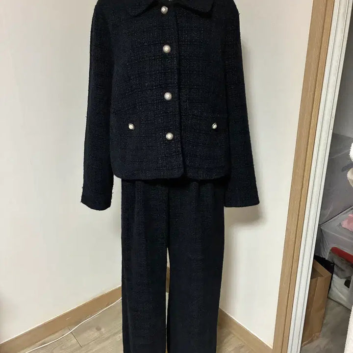 [BUNJANG] Navy Tweed Set / 네이비 트위드 셋업