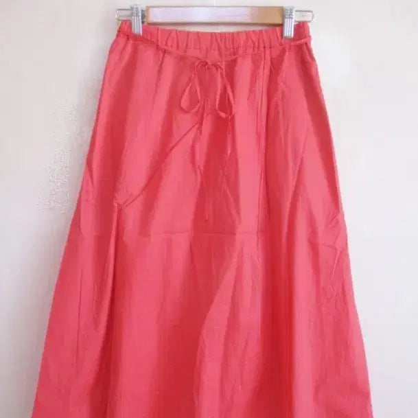 [BUNJANG] 100% Cotton Skirt / 레드 랩st / 면100 스커트 (새옷)