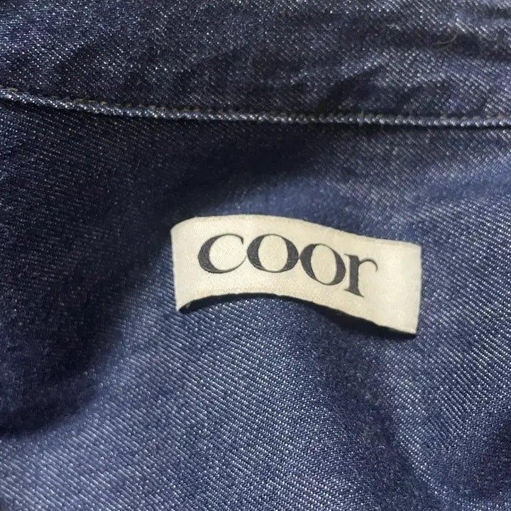 [BUNJANG] Coore Denim Cut-off Crop Shirt / [쿠어 데님 컷오프 크롭 셔츠 / 인디고]