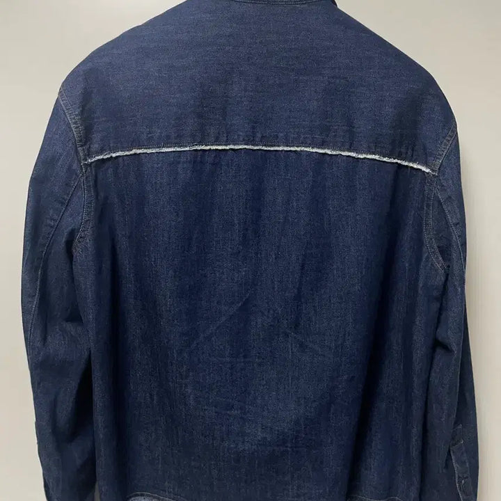 [BUNJANG] Coore Denim Cut-off Crop Shirt / [쿠어 데님 컷오프 크롭 셔츠 / 인디고]