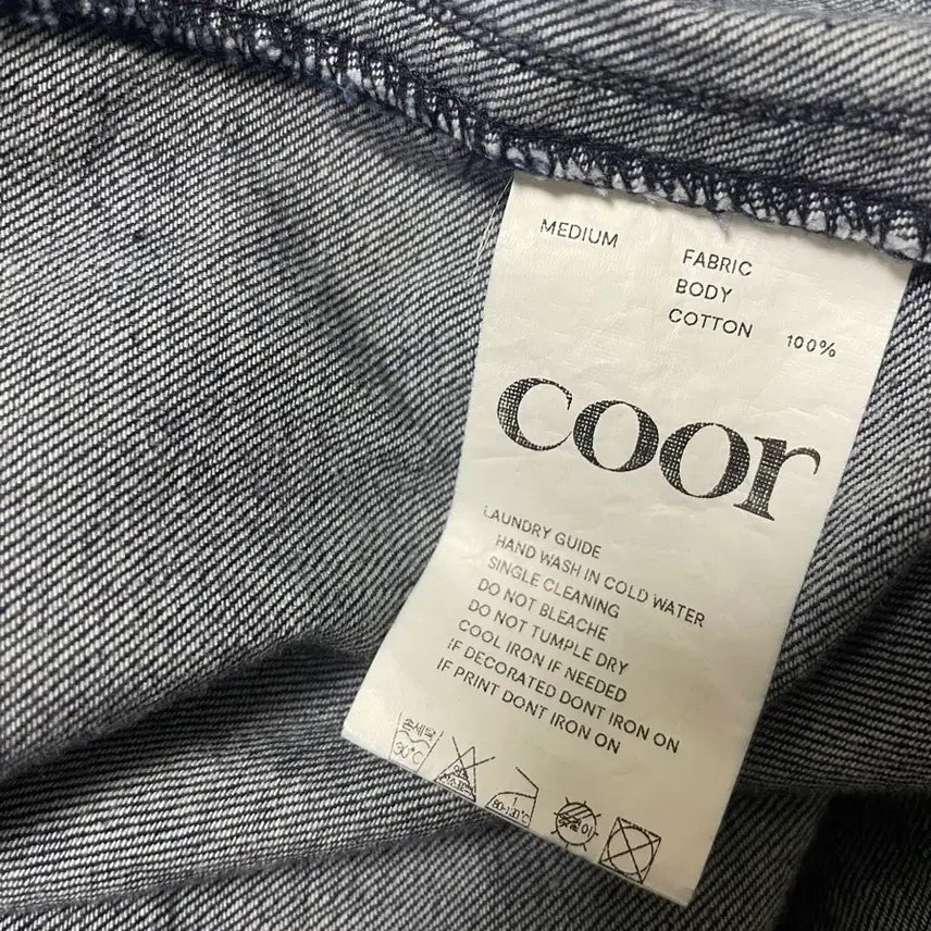 [BUNJANG] Coore Denim Cut-off Crop Shirt / [쿠어 데님 컷오프 크롭 셔츠 / 인디고]