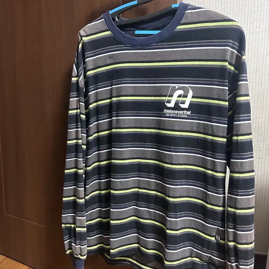 [BUNJANG] thisisneverthat Striped Long Sleeve T-Shirt / 디스이즈네버댓 스트라이프 긴팔티
