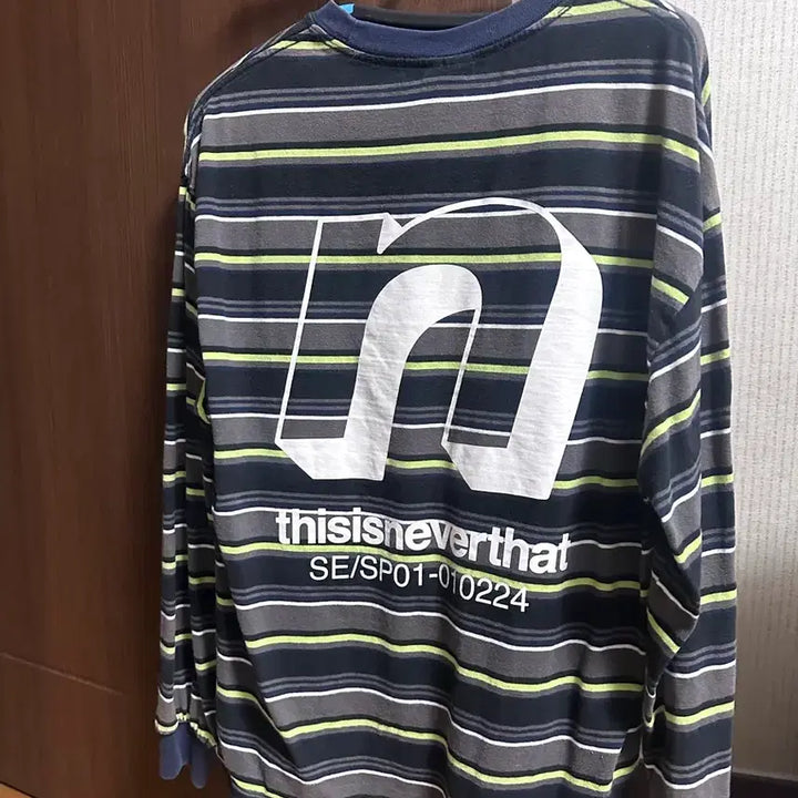 [BUNJANG] thisisneverthat Striped Long Sleeve T-Shirt / 디스이즈네버댓 스트라이프 긴팔티