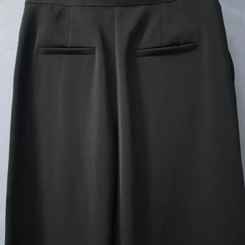 [BUNJANG] Hansum LANVIN Black Wide Pants / 한섬25년 랑방LANVIN 컬렉션 블랙 와이드팬츠
