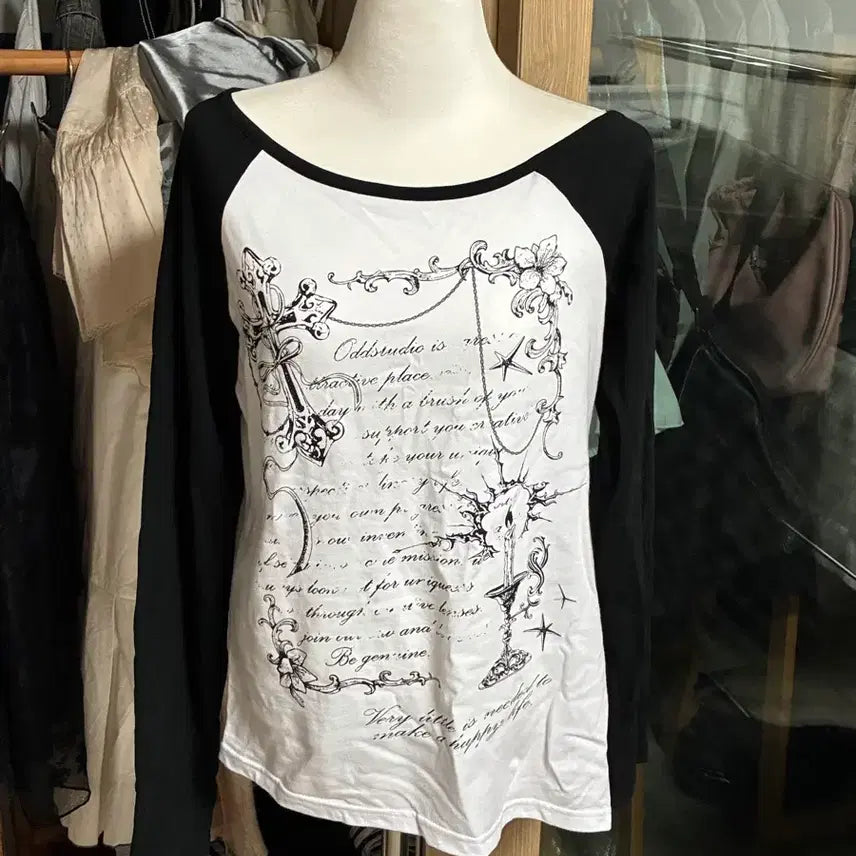 [SOLD OUT] y2k 프린팅 롱슬리브