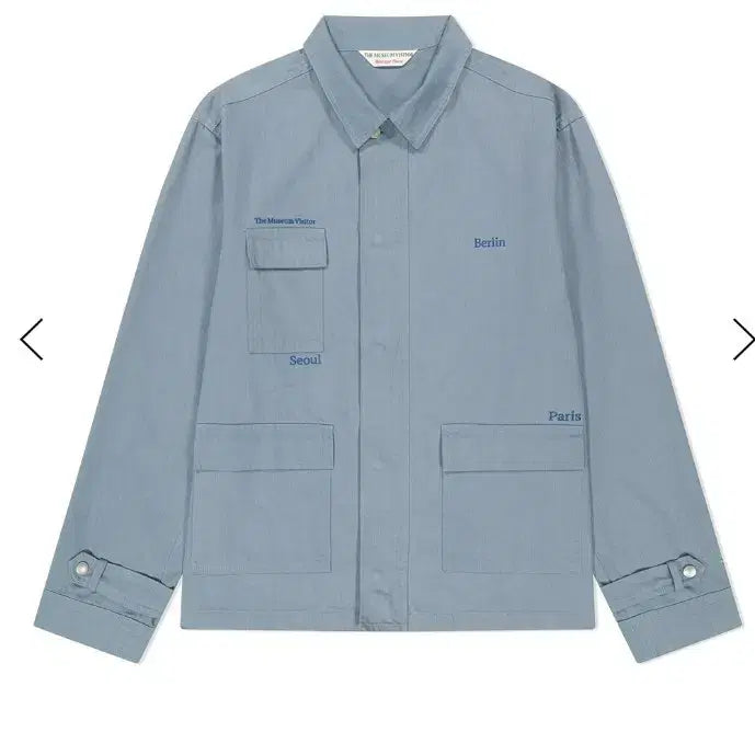 [BUNJANG] The Museum Visitor Work Jacket (Light Blue) - Men&