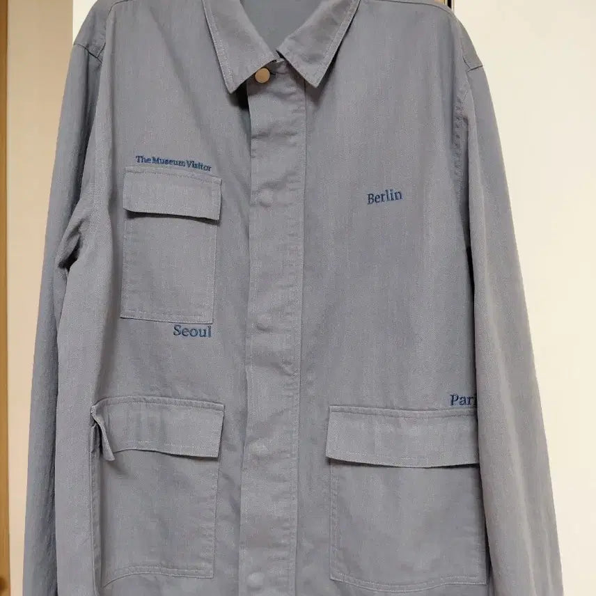 [BUNJANG] The Museum Visitor Work Jacket (Light Blue) - Men&