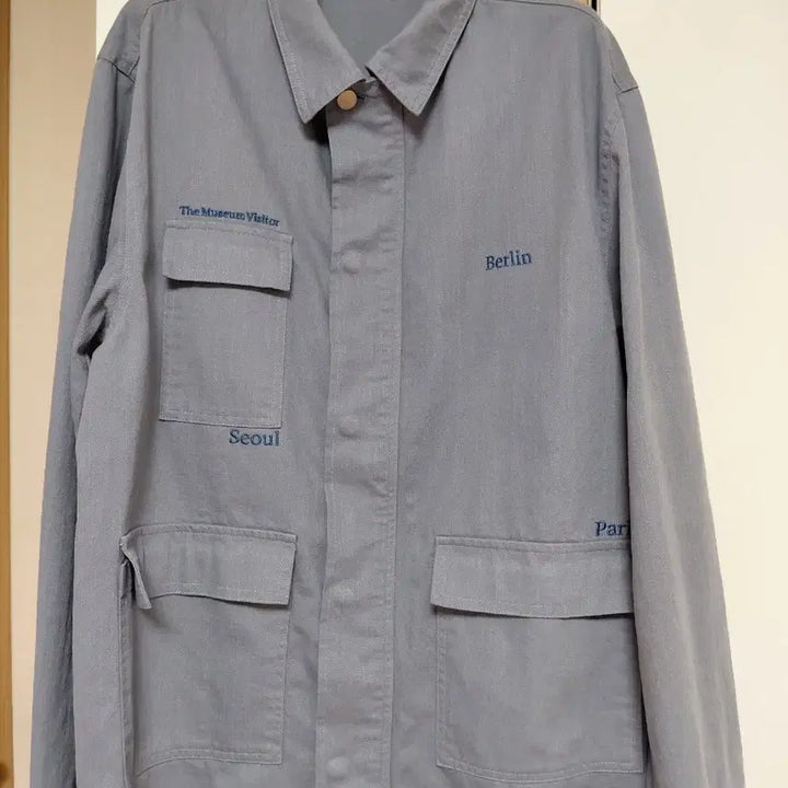 [BUNJANG] The Museum Visitor Work Jacket (Light Blue) - Men&