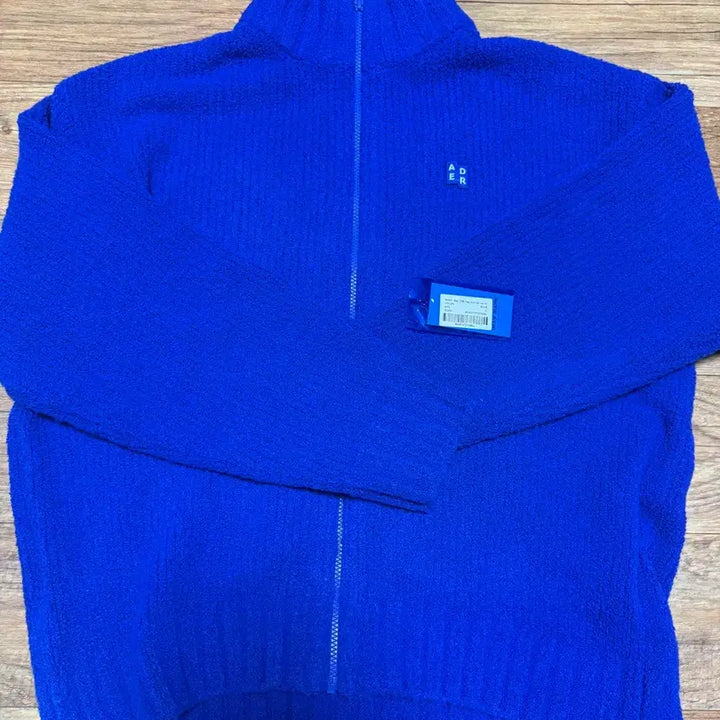 [BUNJANG] ADER ERROR TRS Blue Knit Zip-up Jacket L / 아더에러 TRS 블루 니트 집업 자켓 L