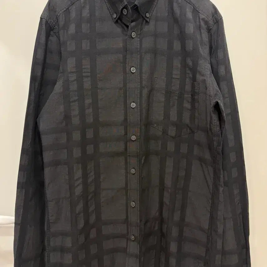 [BUNJANG] Burberry Brit Black Check Pattern Shirt / 버버리 브릿 블랙 체크 패턴 셔츠S/95사이즈(정품)