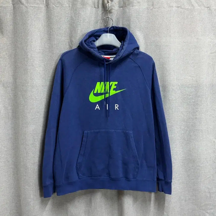 [BUNJANG] Nike Air Navy Long Sleeve Fleece Hoodie / [XL/105] 나이키 AIR 네이비 긴팔 기모 후드티