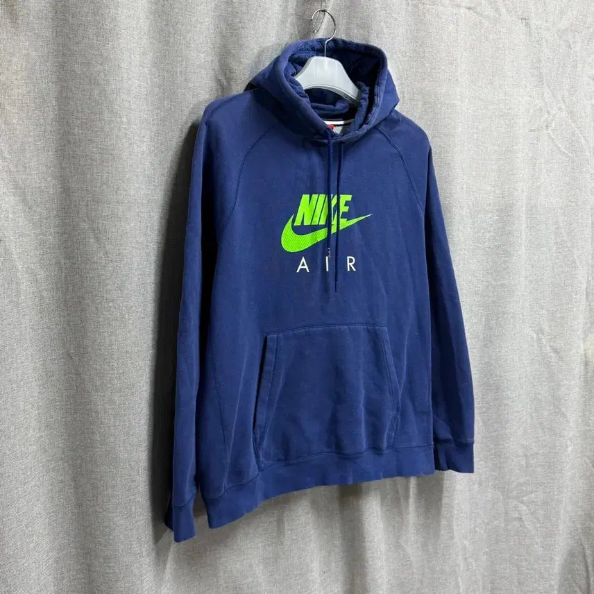 [BUNJANG] Nike Air Navy Long Sleeve Fleece Hoodie / [XL/105] 나이키 AIR 네이비 긴팔 기모 후드티