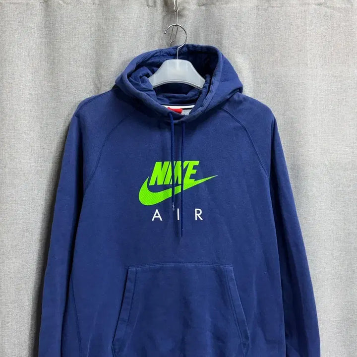 [BUNJANG] Nike Air Navy Long Sleeve Fleece Hoodie / [XL/105] 나이키 AIR 네이비 긴팔 기모 후드티