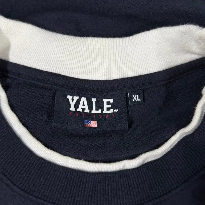 [BUNJANG] Yale Cotton Layered Short Sleeve T-shirt - Navy / [XL] YALE 예일 코튼 레이어드 반팔 티셔츠 네이비