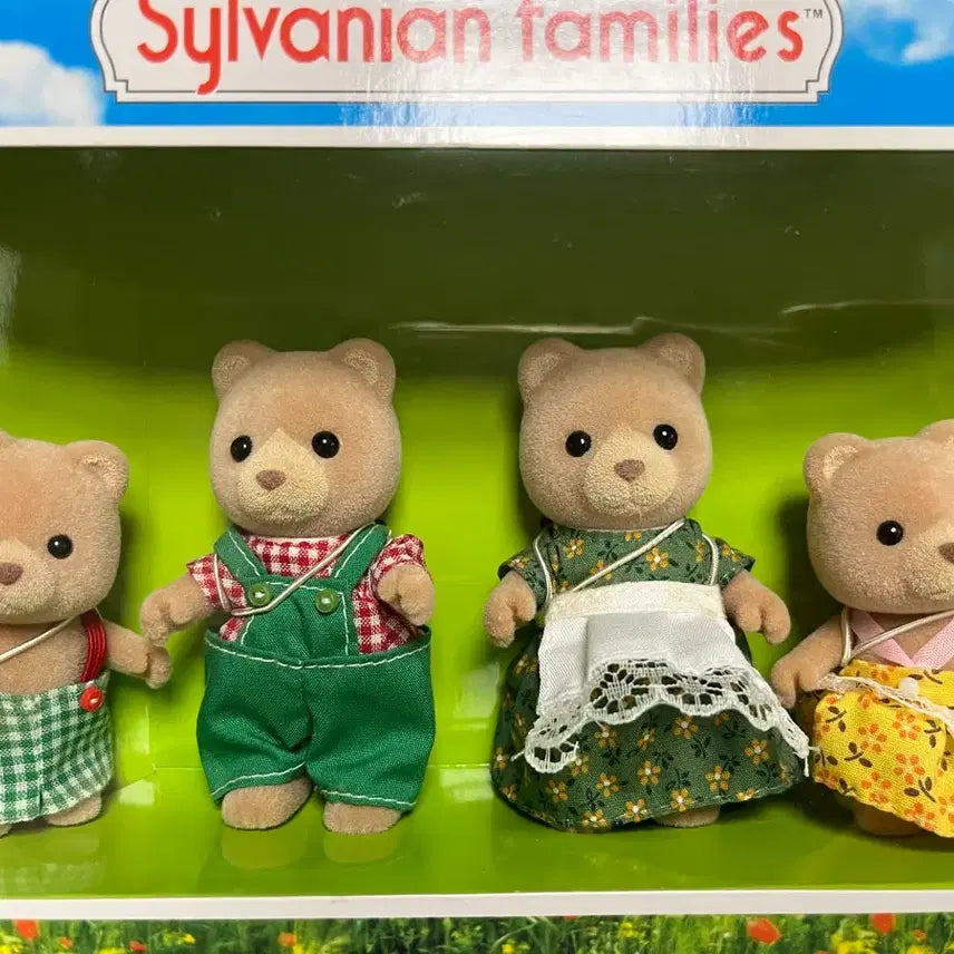 [BUNJANG] Sylvanian Families Old Petit Bear Family / 실바니안 올드 쁘띠베어 가족