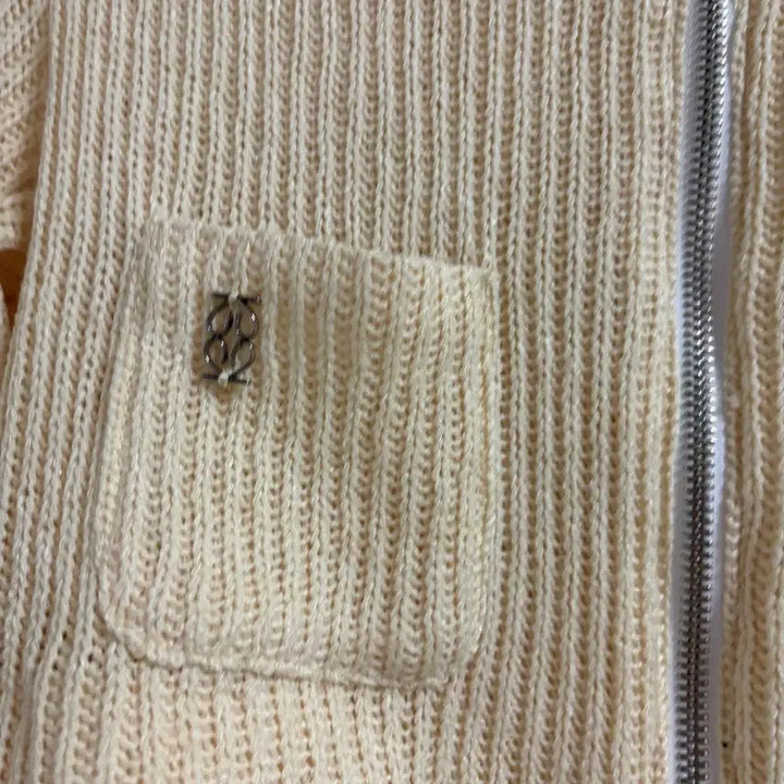 [BUNJANG] Kijun Daniel Crop Knit Zip-up / Kijun 크롭 니트 집업