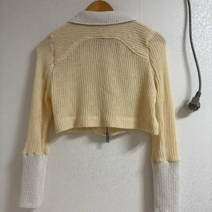 [BUNJANG] Kijun Daniel Crop Knit Zip-up / Kijun 크롭 니트 집업