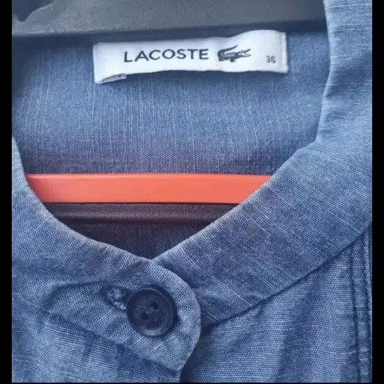 [BUNJANG] Lacoste Linen Denim Shirt / 라코스테 린넨데님셔츠