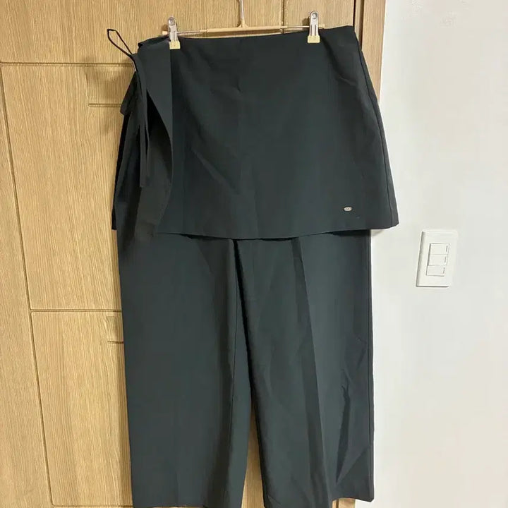 [BUNJANG] Charcoal Skirt Slacks / 챠콜 스커트 슬랙스