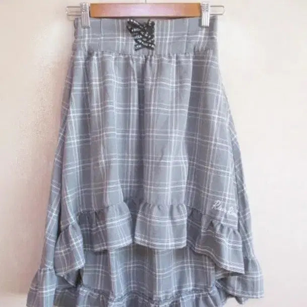 [BUNJANG] Gray Check Cute Skirt / 그레이 체크 / 귀여운 스커트 (새옷)