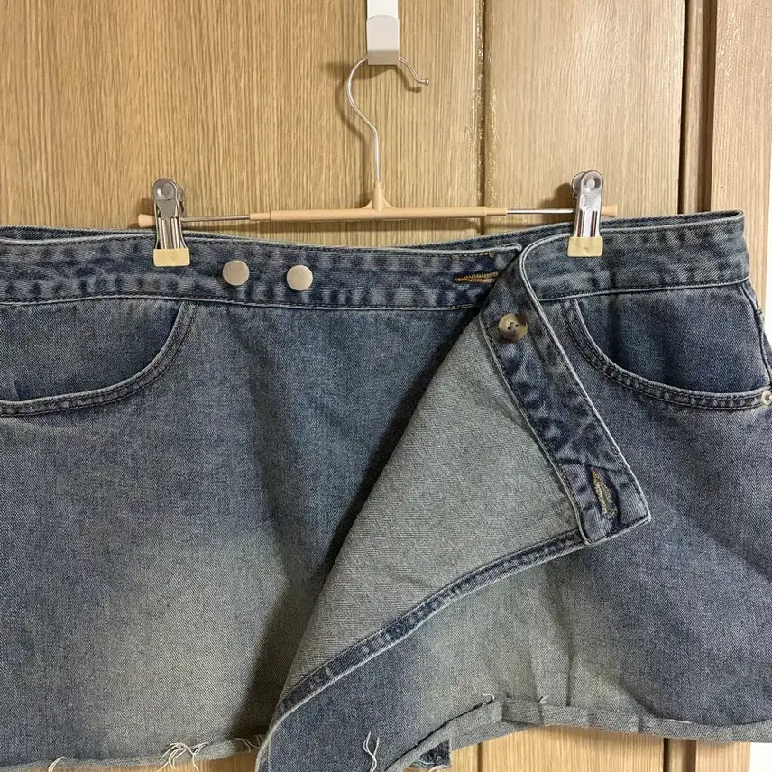 [BUNJANG] Layered Denim Skirt / 레이어드 데님 스커트