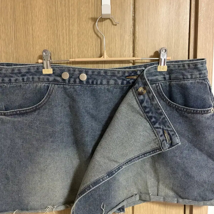[BUNJANG] Layered Denim Skirt / 레이어드 데님 스커트