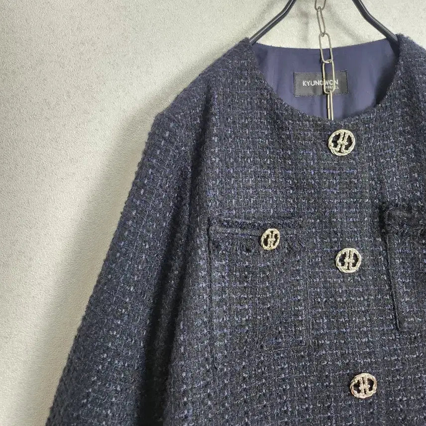 [BUNJANG] Kyungwon Apparel Tweed Jacket / 제평 경원어패럴 트위드 자켓55 66