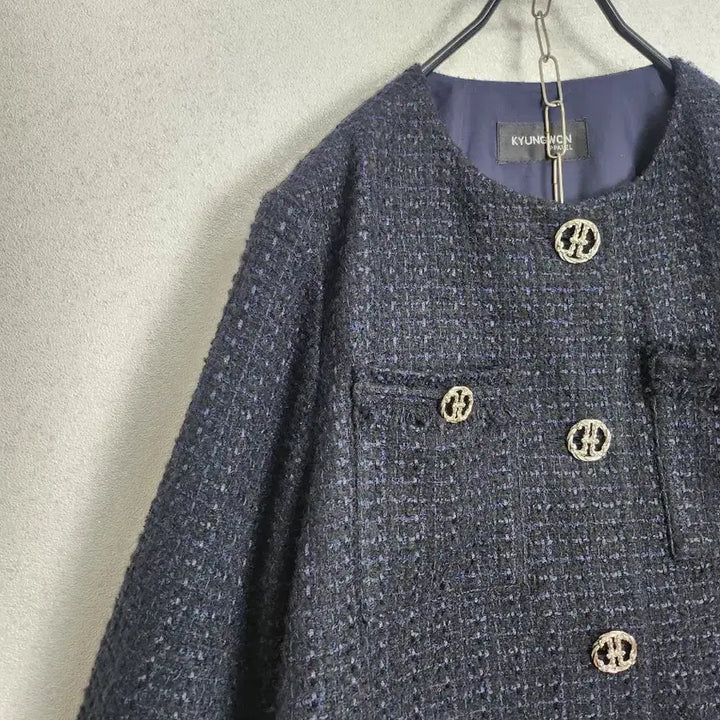 [BUNJANG] Kyungwon Apparel Tweed Jacket / 제평 경원어패럴 트위드 자켓55 66