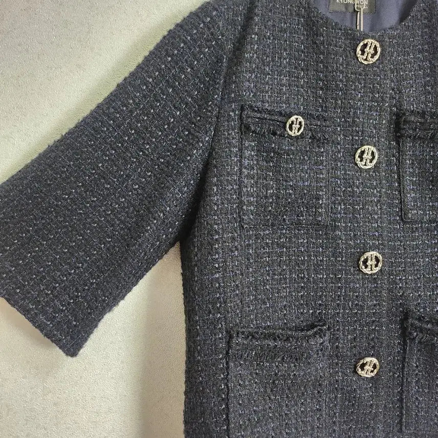 [BUNJANG] Kyungwon Apparel Tweed Jacket / 제평 경원어패럴 트위드 자켓55 66