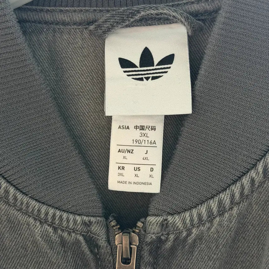 [SOLD OUT] 아디다스 블랙 워시 데님 자켓[XL](네고가능)