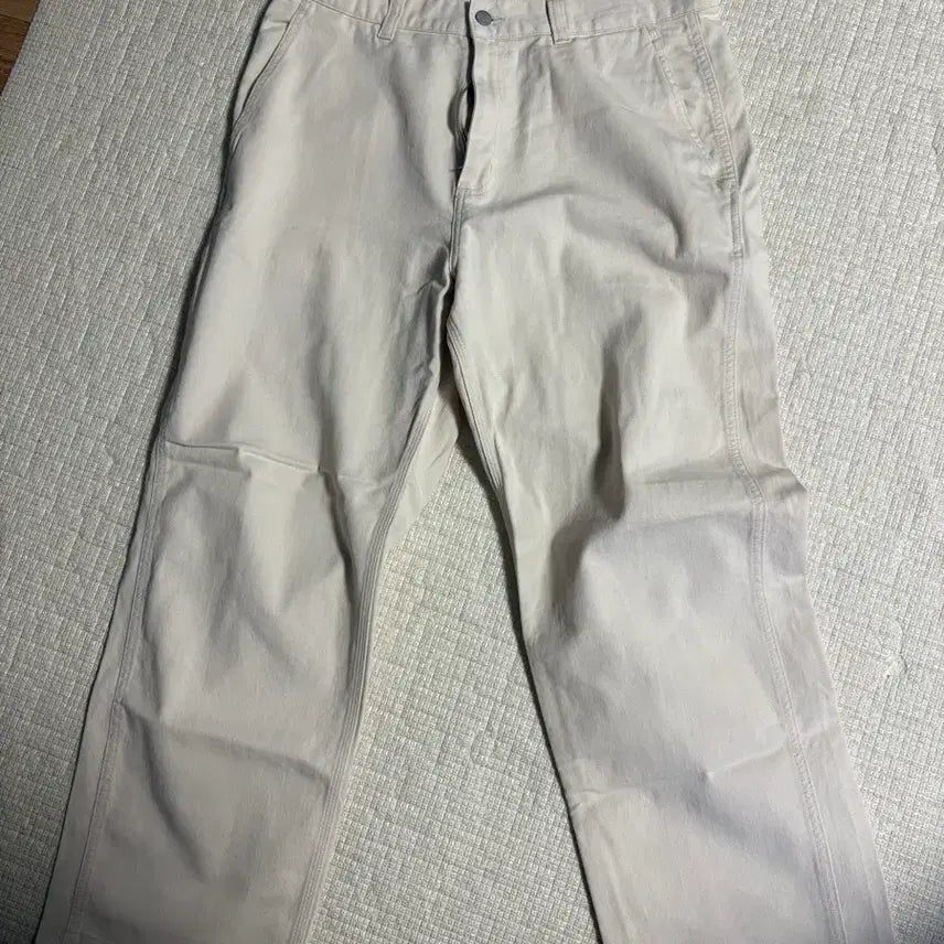 [BUNJANG] Carhartt Cotton Pants M / 칼하트 WIP Drewe 데님 팬츠 Natural