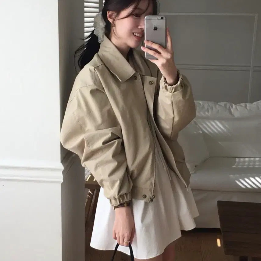 [BUNJANG] Leane Loose Fit Jacket for Petite Women / 르아느 자켓 키작녀 쇼핑몰